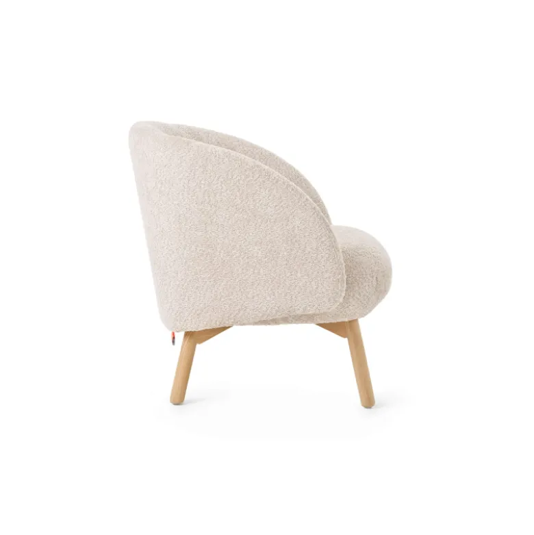 Thalia Mobitec ® Fauteuil confortable en tissu avec pieds en bois