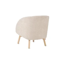 Thalia Mobitec ® Fauteuil confortable en tissu avec pieds en bois