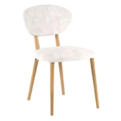 Toro Mobitec® Chaise moderne en tissu et bois massif