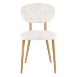 Toro Mobitec® Chaise moderne en tissu et bois massif