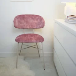 Toro Mobitec ® Fauteuil minimaliste cosy en tissu avec pieds en métal