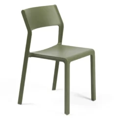 Trill bistrot Chaise moderne en polypropylène empilable