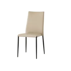 Trix Chaise italienne contemporaine en cuir