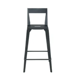 Valence Carrier® Tabouret snack industriel français en métal avec dossier