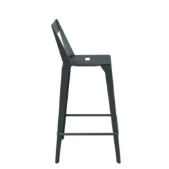 Valence Carrier® Tabouret snack industriel français en métal avec dossier