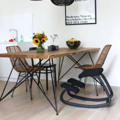 Variable Varier® Chaise de bureau ergonomique à bascule en tissu