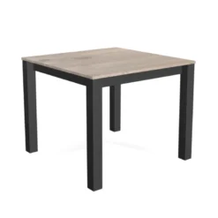 Verona Table carrée avec pieds métal conçue en Belgique