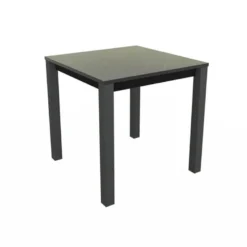 Verona Table snack carrée belge en stratifié pieds en métal