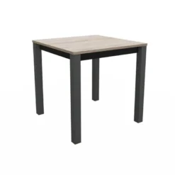 Verona Table snack carrée belge en stratifié pieds en métal