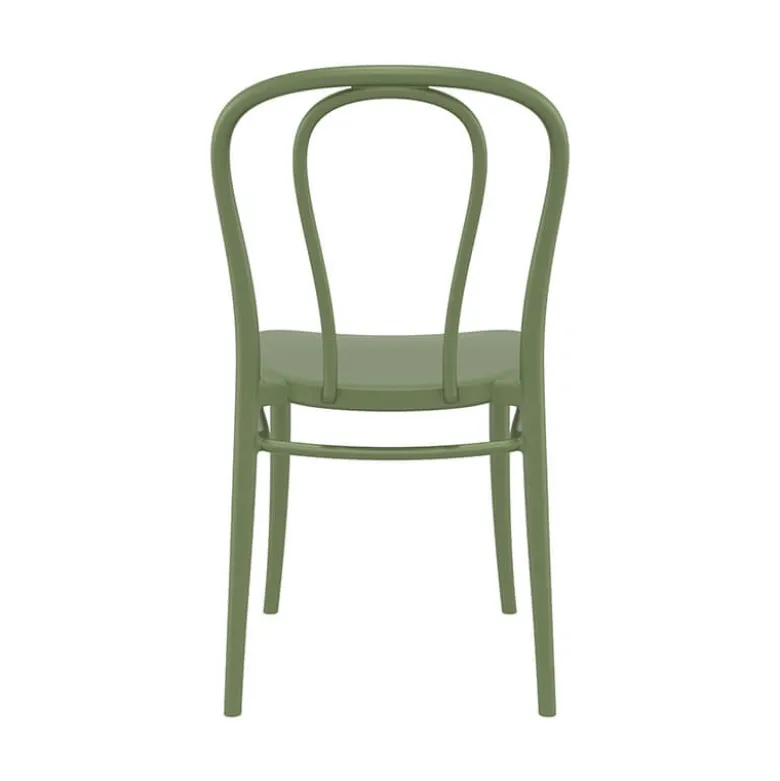 Victor Chaise de jardin bistrot empilable en polypropylène