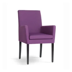 Vigo Mobitec® Fauteuil de salon en bois et tissu