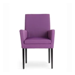 Vigo Mobitec® Fauteuil de salon en bois et tissu
