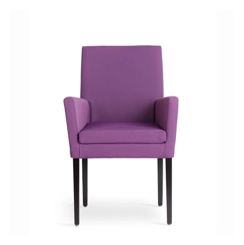 Vigo Mobitec® Fauteuil de salon en bois et tissu