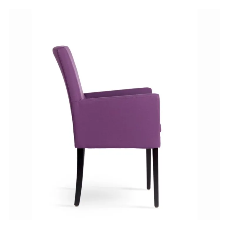 Vigo Mobitec® Fauteuil de salon en bois et tissu