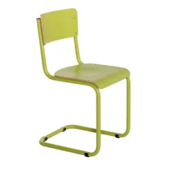 Vintage Chaise rétro style écolier avec pieds en luge