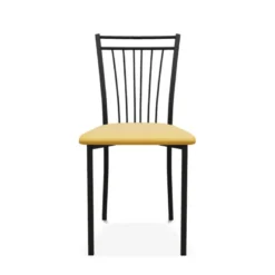 Viva Chaise contemporaine en métal et en tissu fabriquée en Belgique