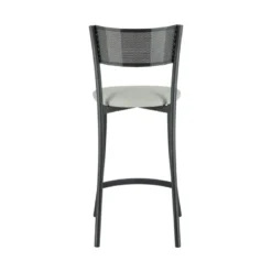 Wasabi Carrier® Tabouret haut assise en tissu et structure en métal fabrication française