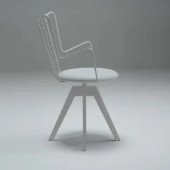 Well Carrier® Chaise pivotante design en synthétique et métal