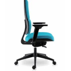Wi max Chaise de bureau en tissu avec roulettes