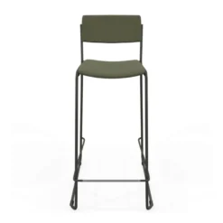 Zoom Tabouret de bar moderne en simili avec pieds traîneau